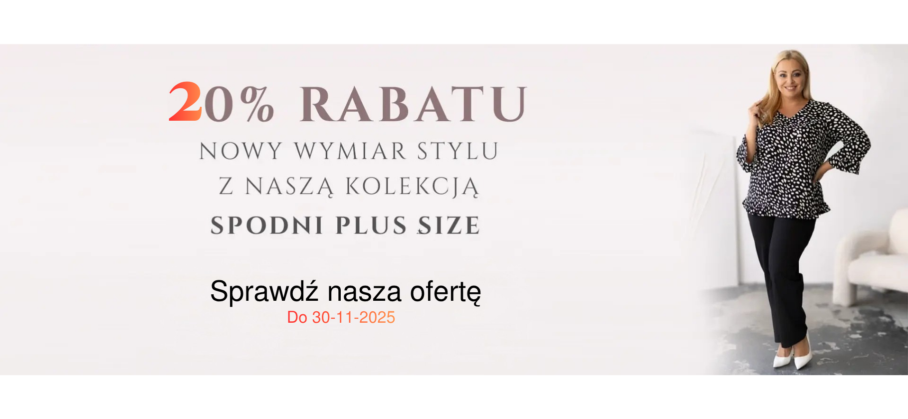 20% rabatu na spodnie 20% rabatu na spodnie